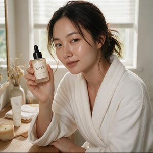 Lifestyle photo of a woman embodying the Kyrra routine