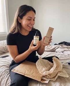 Lifestyle photo of Kyrra's Mediterranean-inspired aesthetic