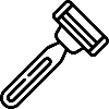 Razor icon for the hair removal step